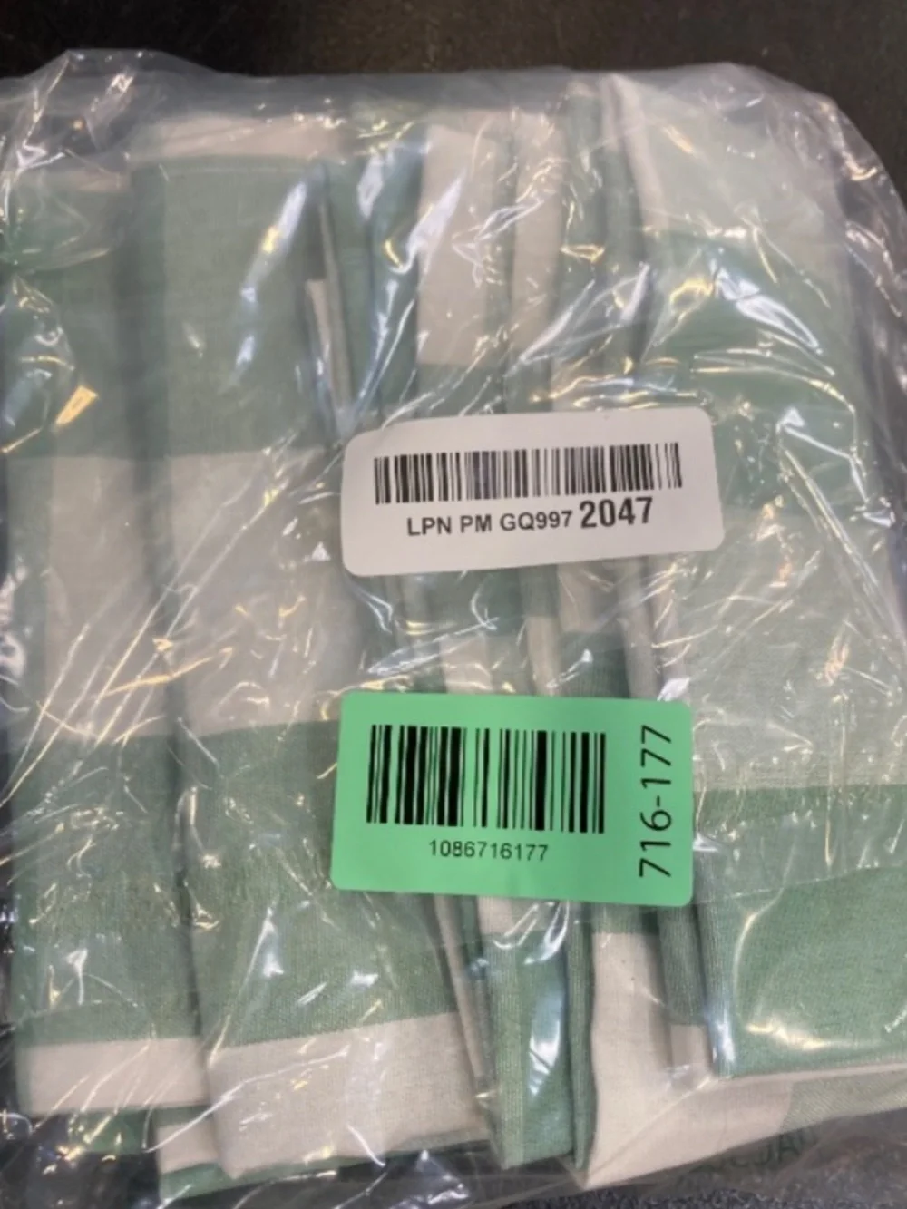 Farmhouse GINGHAM Buffalo Plaid Tier Curtains Rod Pocket 24” MINT GREEN & WHITE
